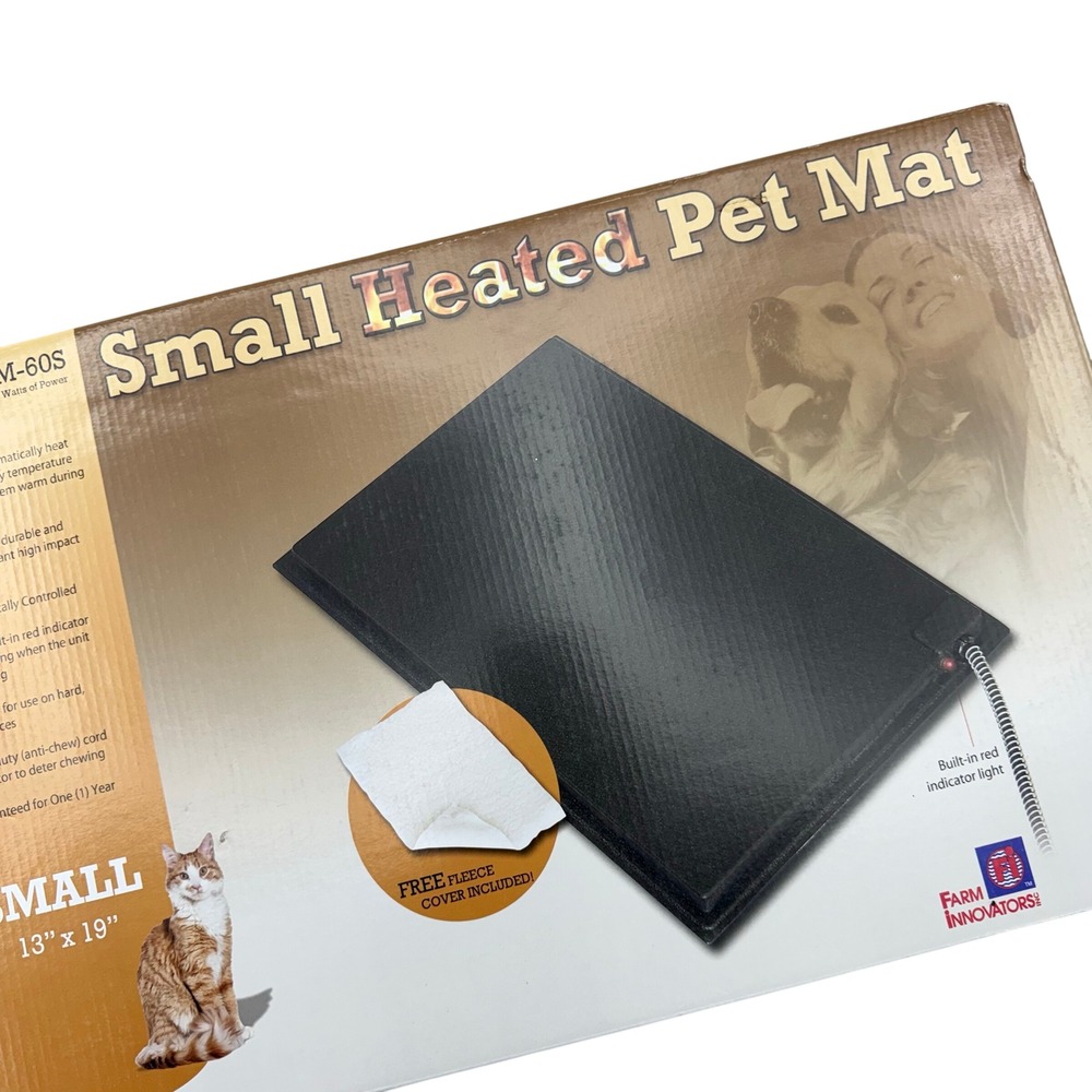 Farm Innovators Heated Pet Mat Small 13x19 Durable‎ Utility Indoor Outdoor NEW